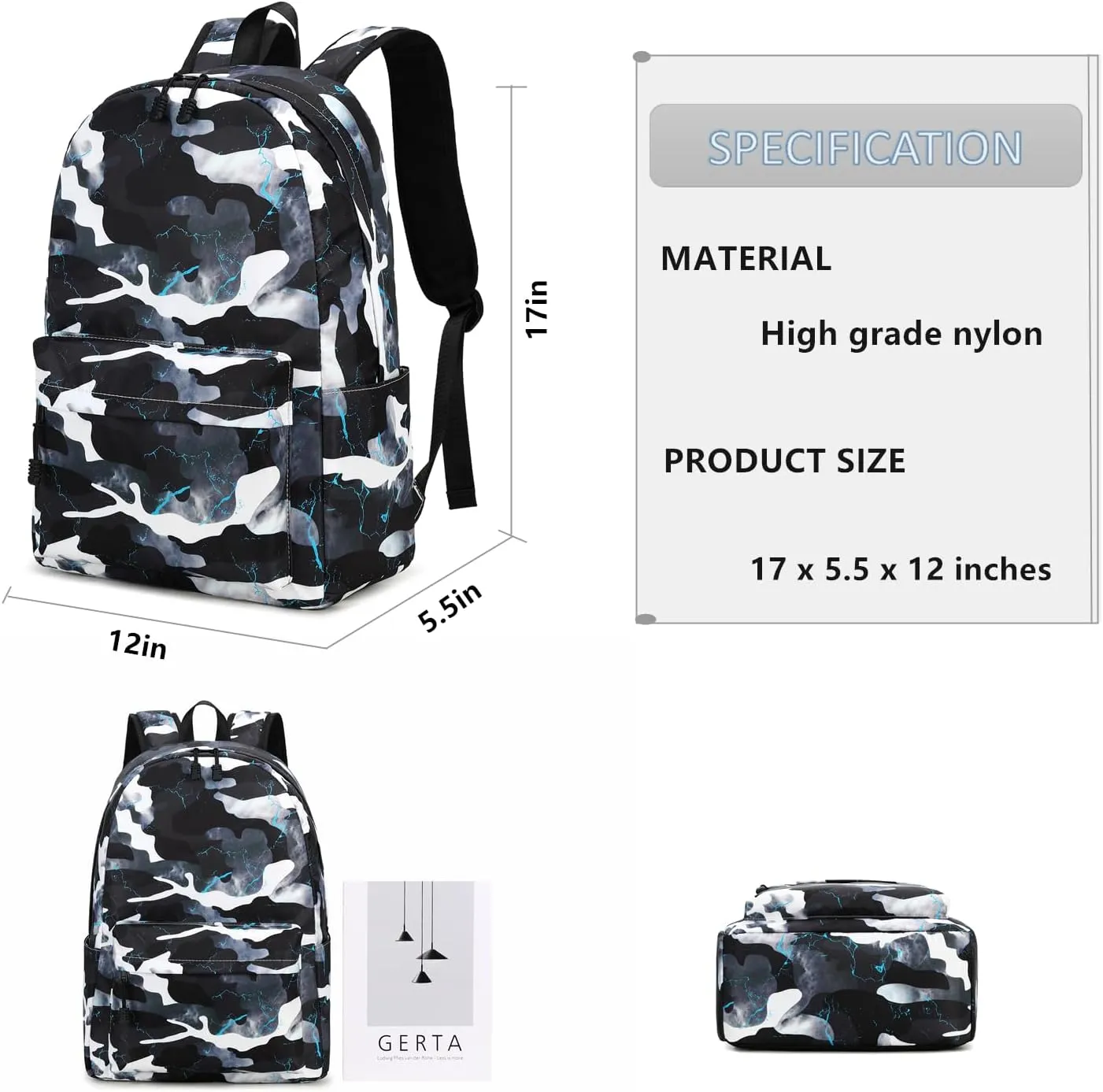 Lmwzh Backpack For Boys Elementary School Bags Kids Bookbag Waterproof Lightweight Durable (2023 Model) (A-Black)