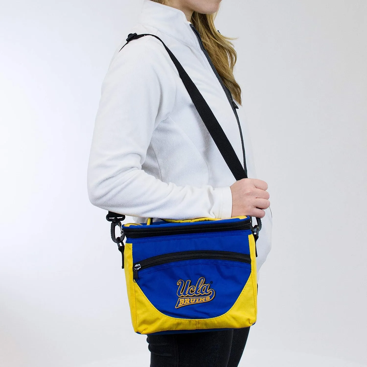 Logo Brands Officially Licensed NCAA Collegiate 9-Can Cooler Tote with Front Dry Storage Pocket and Shoulder Strap