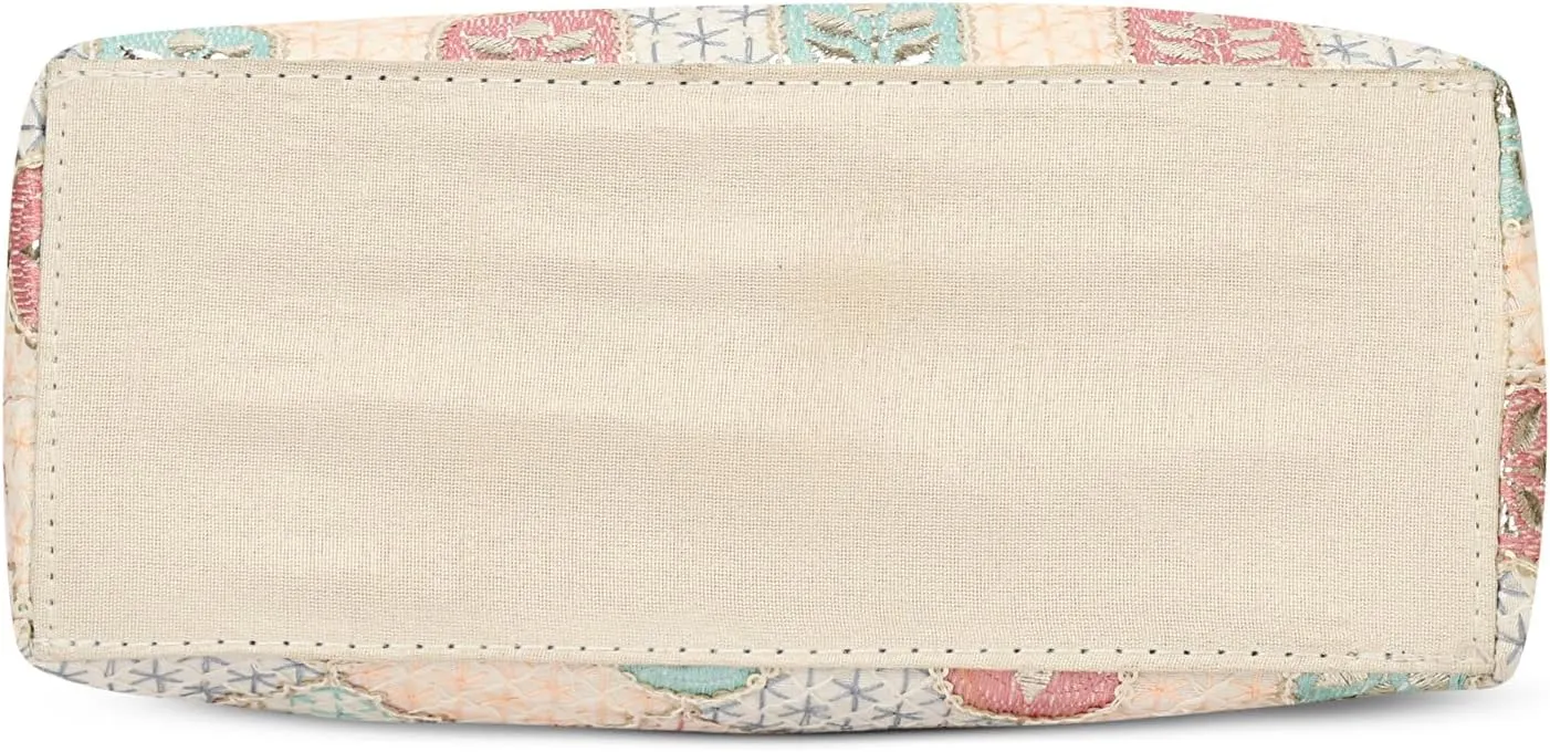 LONGING TO BUY Indian Ethnic Potli Handbag, Embroidered Evening Bag