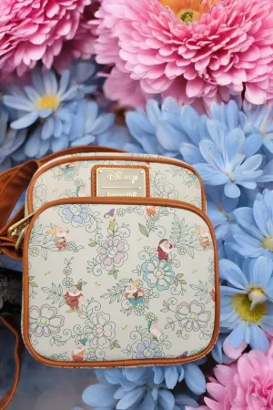 Loungefly Disney Snow White and The Seven Drawfs Floral Crossbody Bag