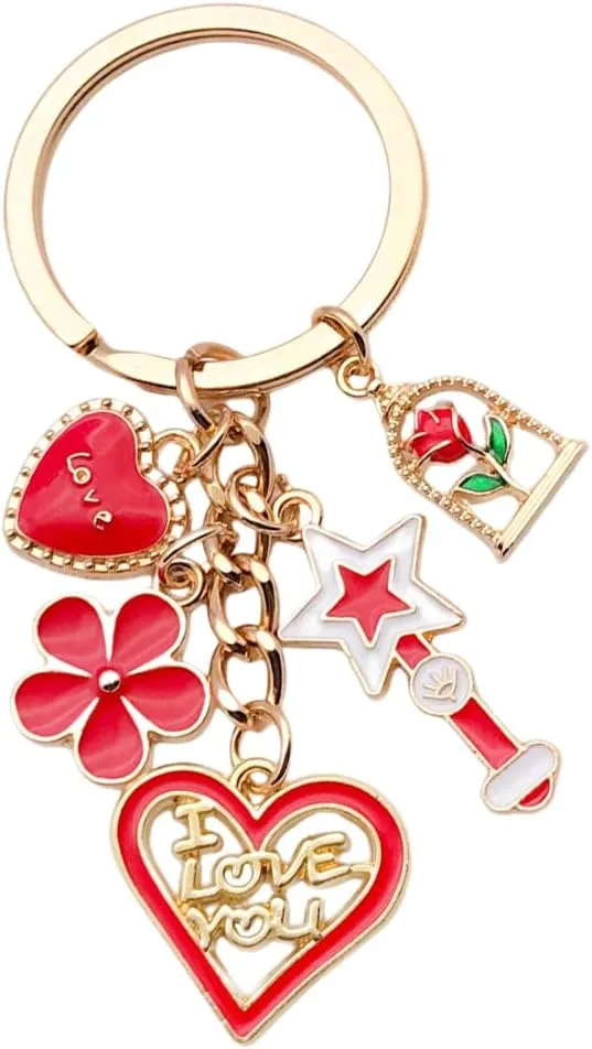 lovely Good Luck Keychain lucky charm Key Chains Car keyrings leather handbags - Valentines Day Gifts