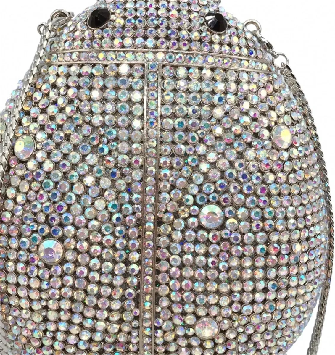 Luxury Beetle Shaped Rhinestone Clutch Diamond Evening Bag Women Crystal Clutch Purse Wedding Party Sparkly Handbag