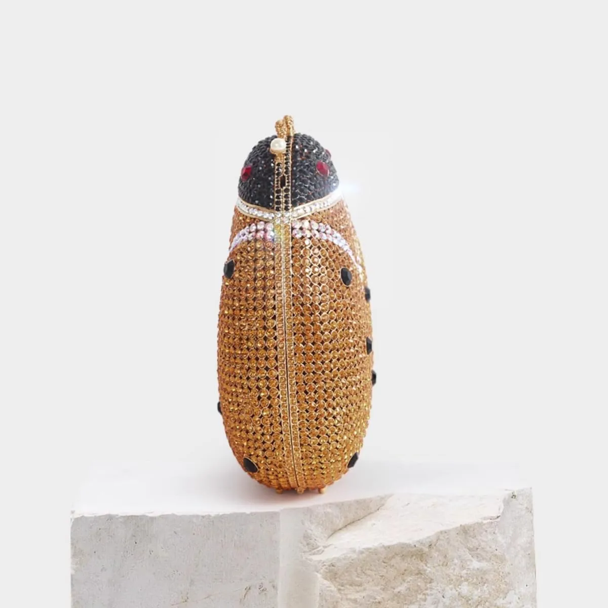 Luxury Beetle Shaped Rhinestone Clutch Diamond Evening Bag Women Crystal Clutch Purse Wedding Party Sparkly Handbag