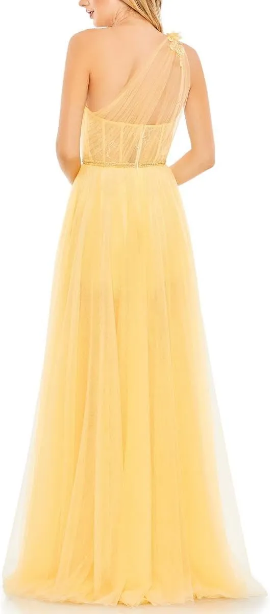 Mac Duggal Womens Boning Lace Evening Dress