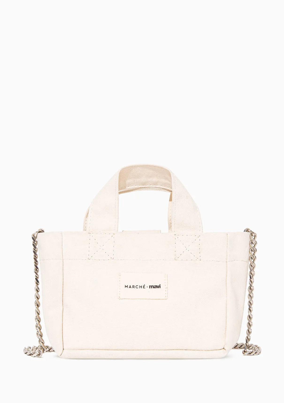Marche X Mavi Chain Strap White Bag