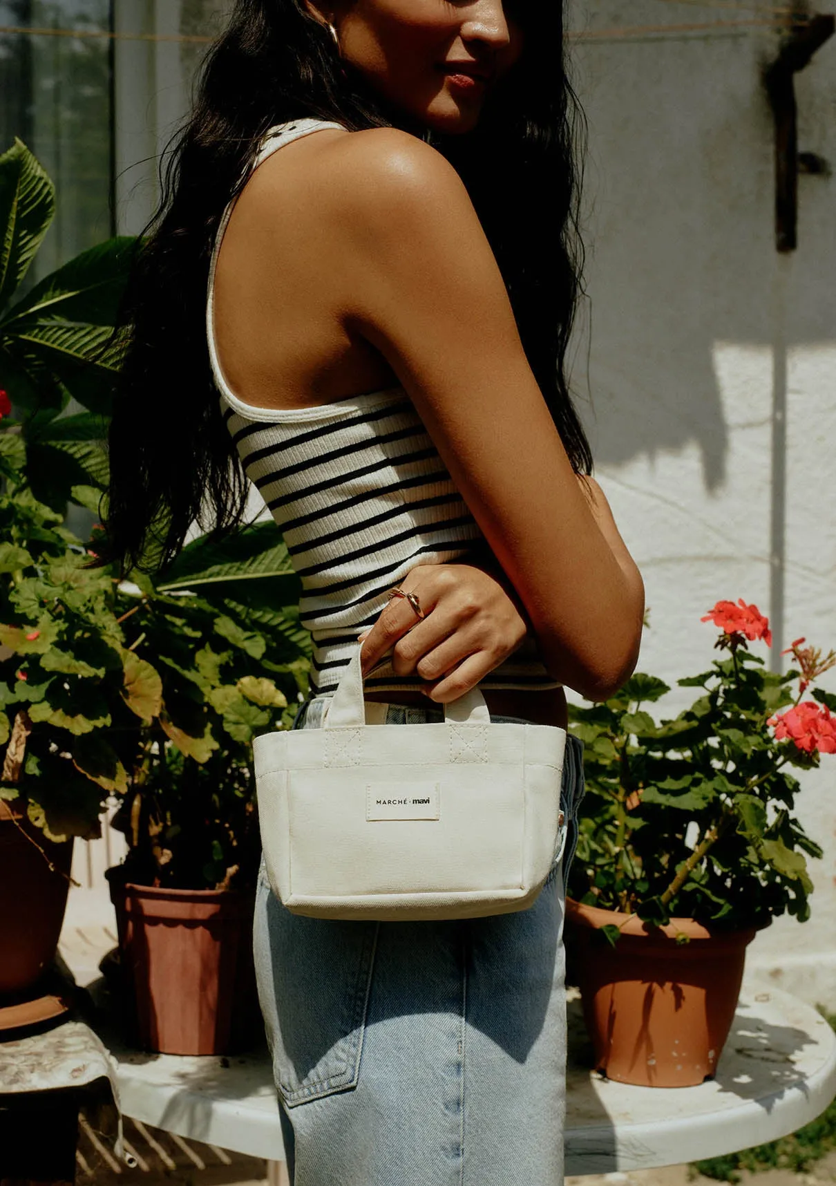 Marche X Mavi Chain Strap White Bag