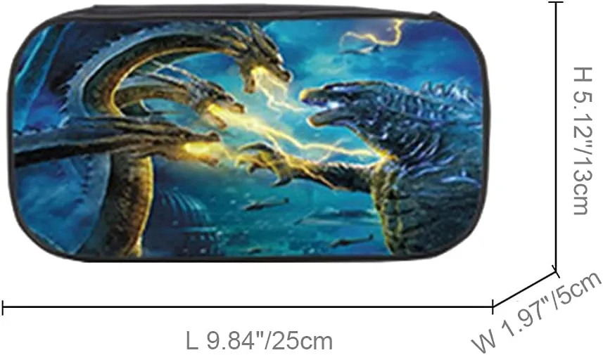 MATMO Monster Dragon Backpack and Lunch Bag Set for Boys, School Backpacks Shoulder Bag Pencil Case (Monster Dragon Backpack Set 13)