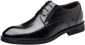 Men Formal Shoes Vintage Lace Up Comfort Orthopedic Breathable Calfskin Leather Party Wedding Non Slip Classic