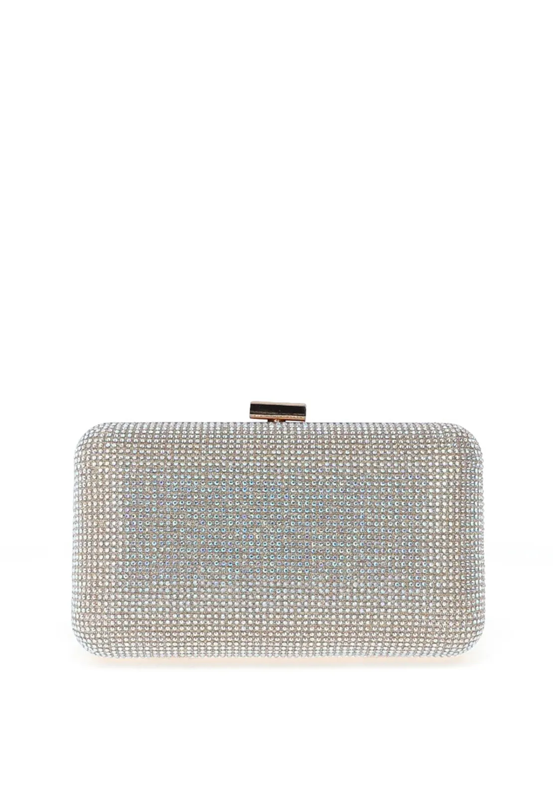 Menbur Corvus Iridescent Diamante Encrusted Mini Clutch Bag, Gold