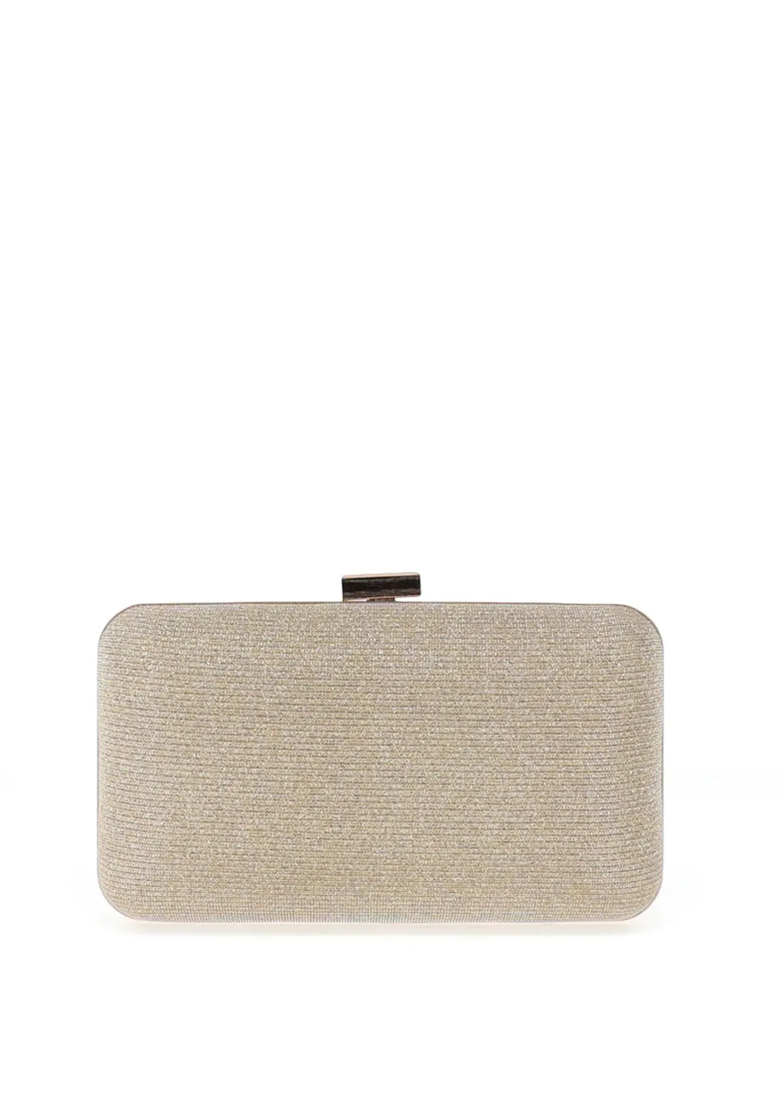 Menbur Corvus Iridescent Diamante Encrusted Mini Clutch Bag, Gold