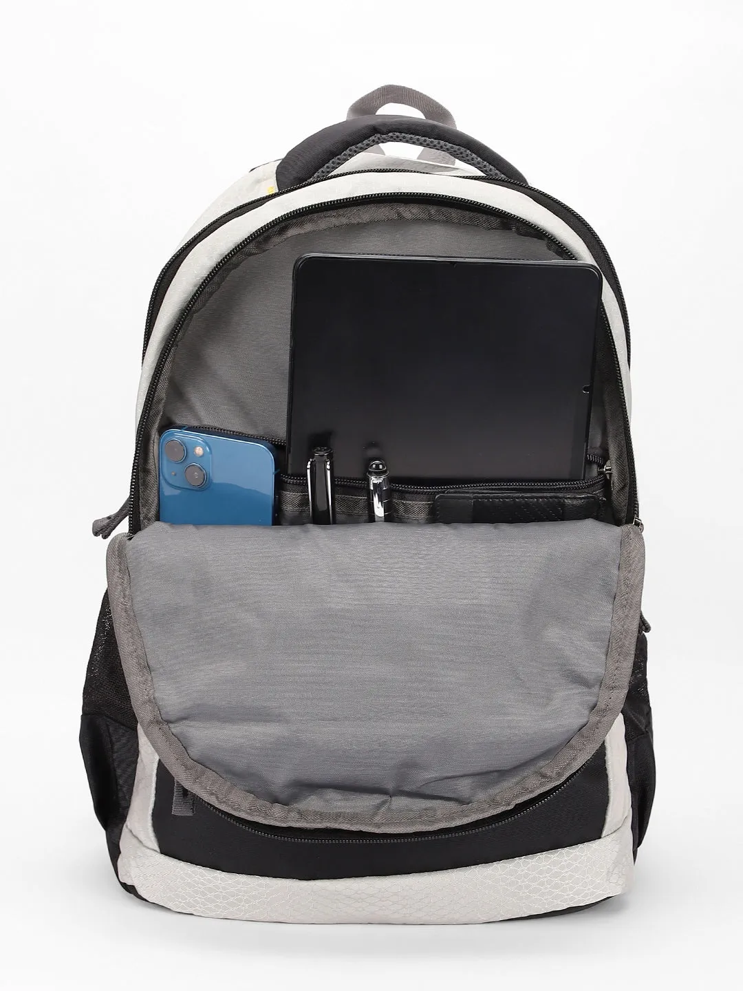 Men's Black Water Repellent Travel Backpack with adjustable shoulder strap