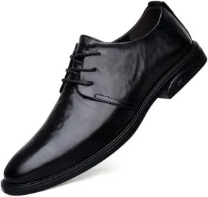 Men's Retro Brogue Oxfords - Vintage Style Leather Lace-Up Business Dress Shoes