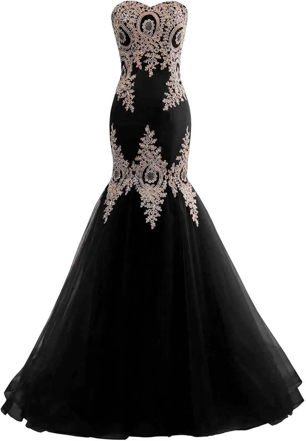 Mermaid Tulle Prom Dresses for Women 2025 Long Lace Appliques Sweetheart Formal Dress Wedding Evening Party Gowns