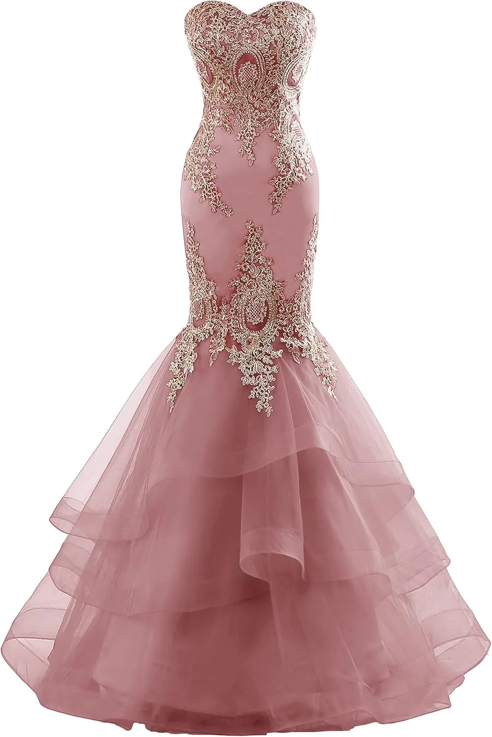 Mermaid Tulle Prom Dresses for Women 2025 Long Lace Appliques Sweetheart Formal Dress Wedding Evening Party Gowns