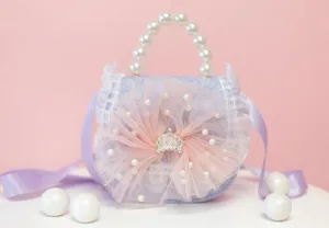 Mini Pearly Lace Crown Crossbody Bag