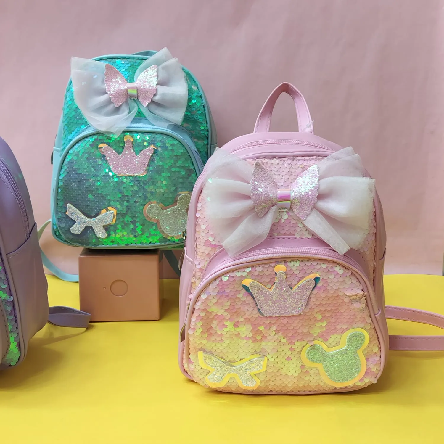 Mini Sequence Bow Backpack
