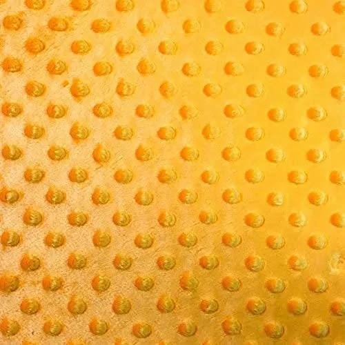 Minky Dimple Dot Soft Cuddle Fabric (Mango, 1 Yard)