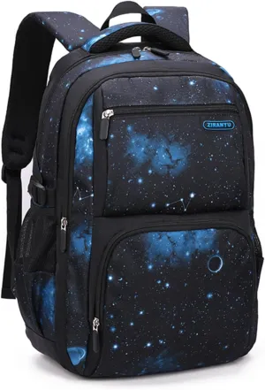 MITOWERMI Boys Backpacks for Primary Junior School Kids Backpack with Lunch Box Galaxy Space Bookbags for Boys Girls