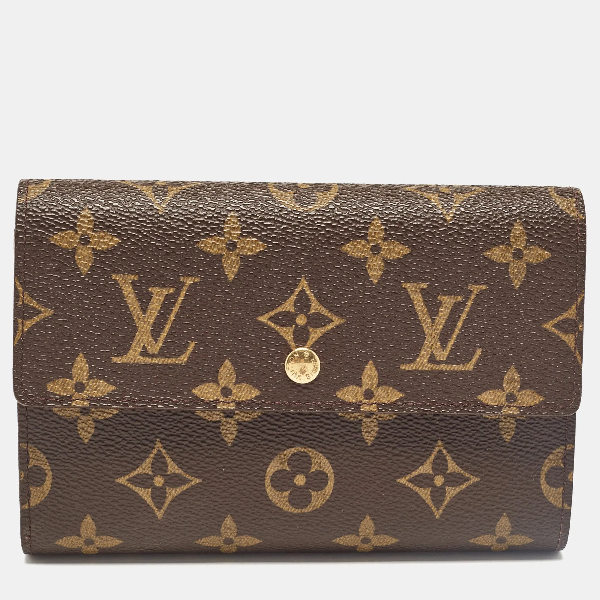 Monogram Canvas Porte Tresor Etui Papier Wallet