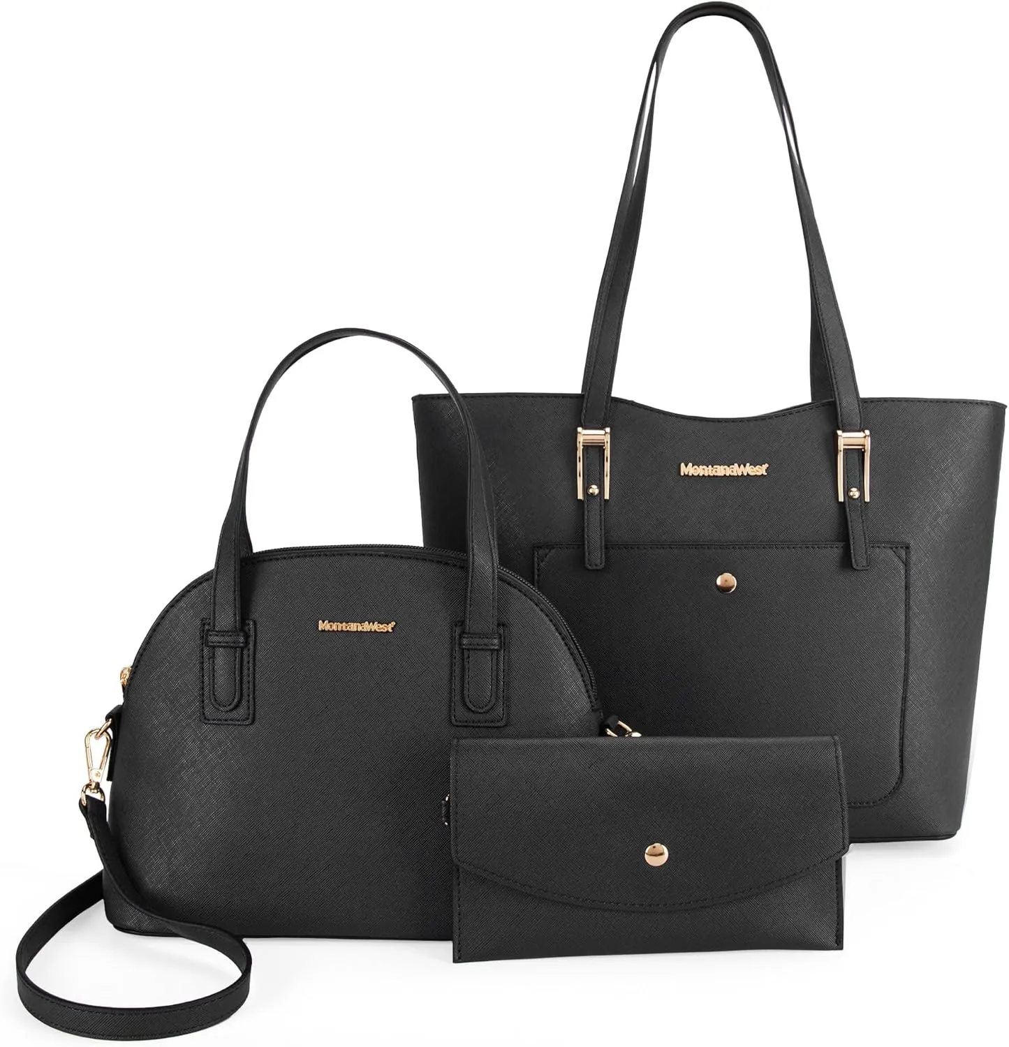 Montana West 3PCS Purses for Women Tote Bag and Wallet Set Shoulder Satchel Handbags