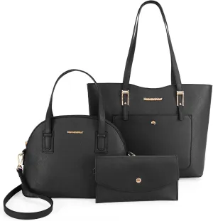 Montana West 3PCS Purses for Women Tote Bag and Wallet Set Shoulder Satchel Handbags