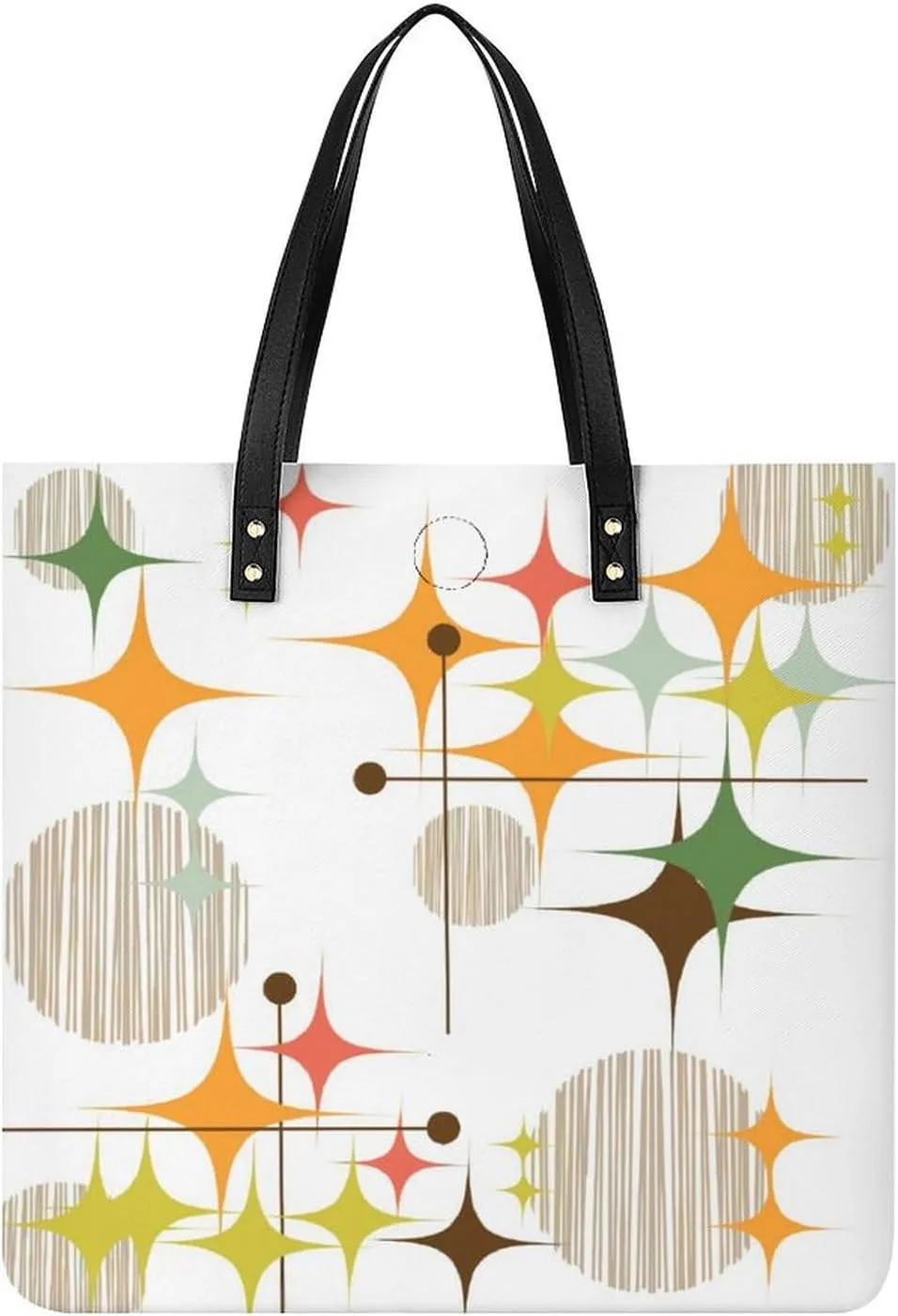 Mud Print Style Large Capacity Leather Handbag