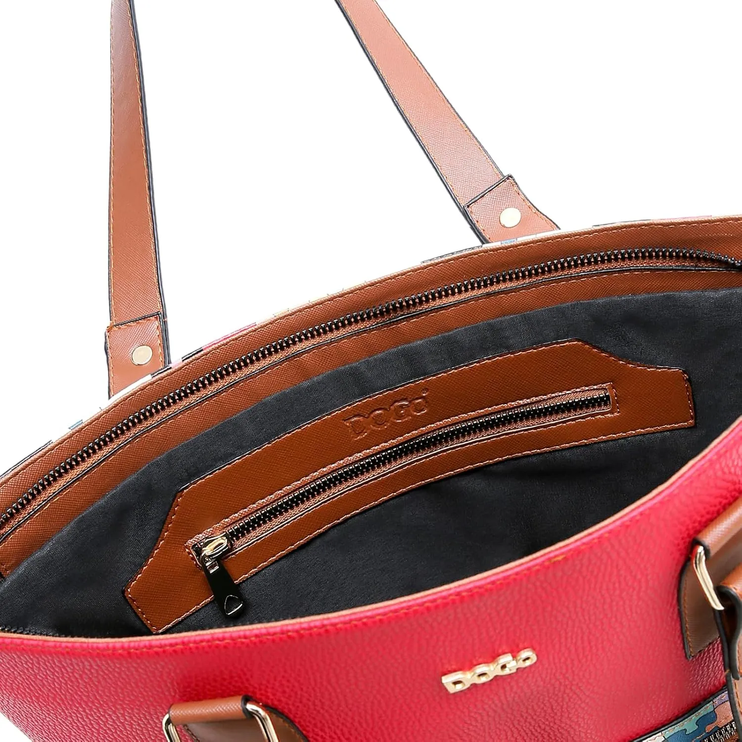 Multi Pocket Shoulder Bags for Women - Vegan Leather and Unique Design Handmade Womens Bags