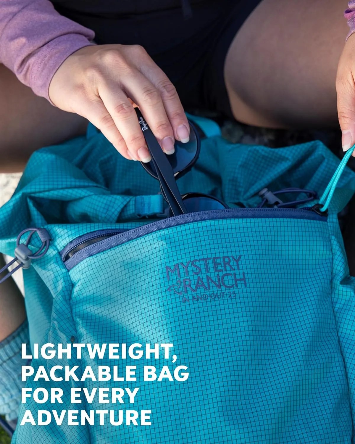 Mystery Ranch In and Out Packable Backpack - Lightweight Foldable Pack, Black, 18L