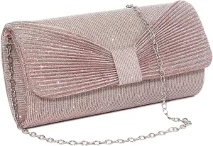 Naimo Flap Dazzling Small Clutch Bag Evening Bag With Detachable Chain