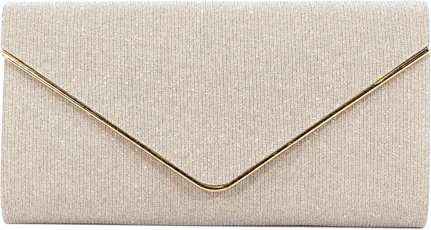 Naimo Women's Sequin Evening Purse Wedding Party Clutch Bag