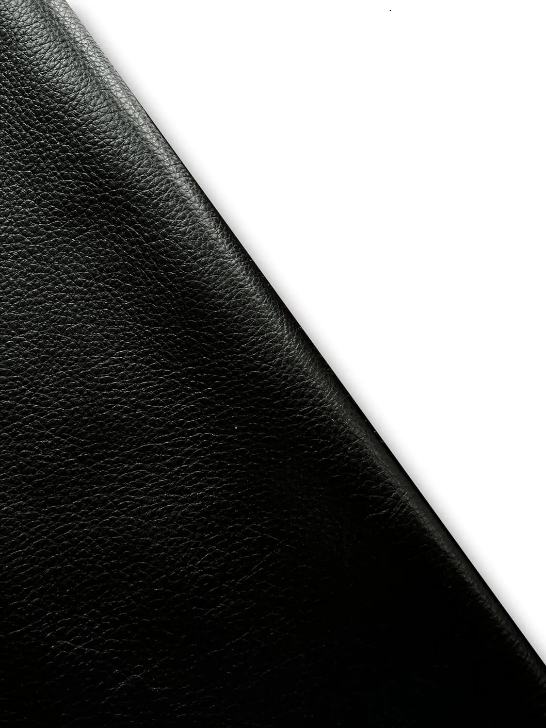 Natural Grain Cowhide Leather Skins (Black, 10 Square Feet)