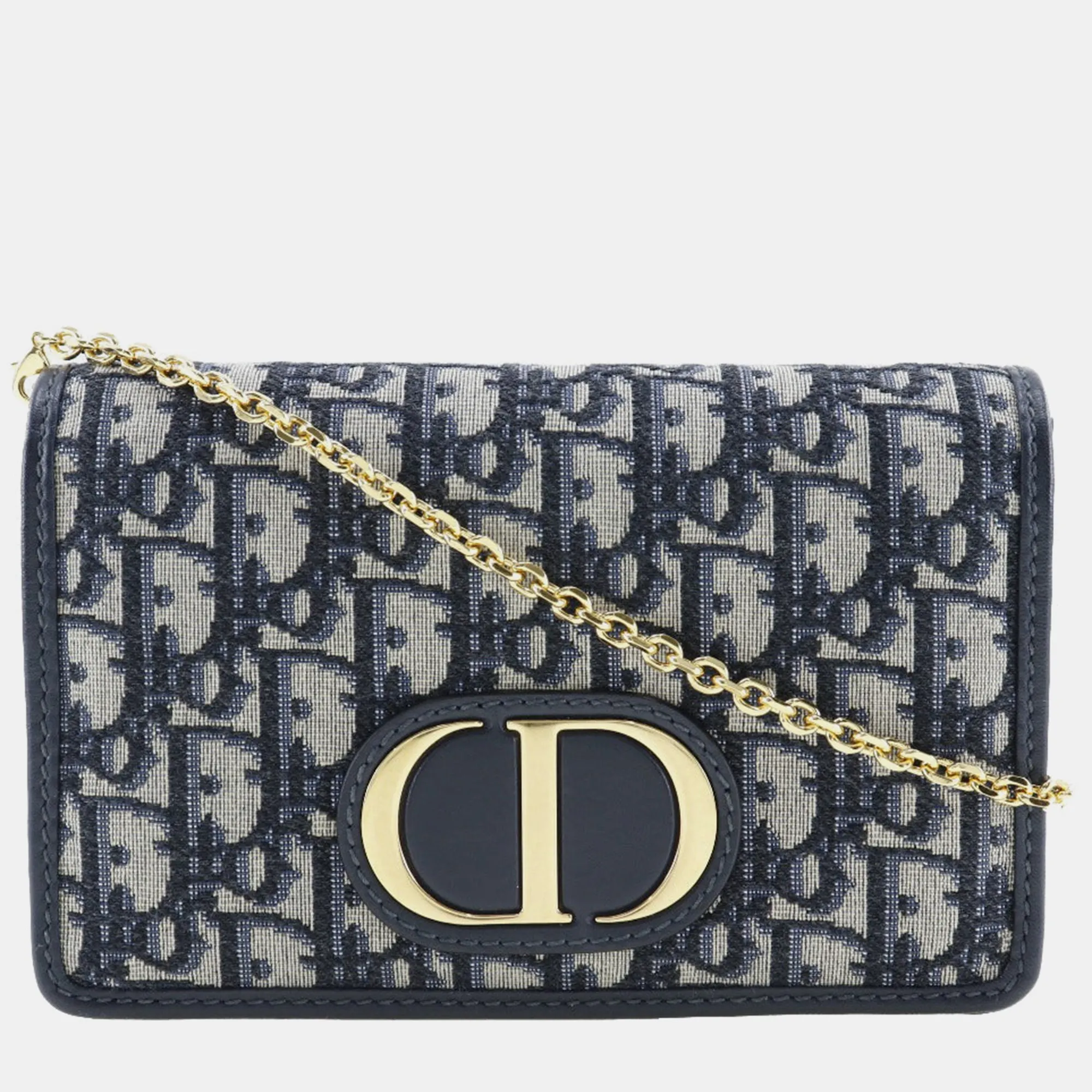 Navy Canvas 30 Montaigne shoulder Bag