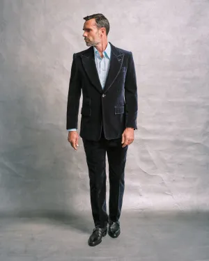 Navy Velvet Suit
