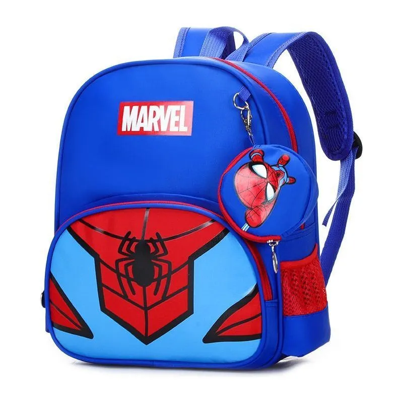 New Children School Bag Boys Girls Spider Man Cartoon Kindergarten Schoolbags Kids Orthopedic Backpacks 4-13 Year