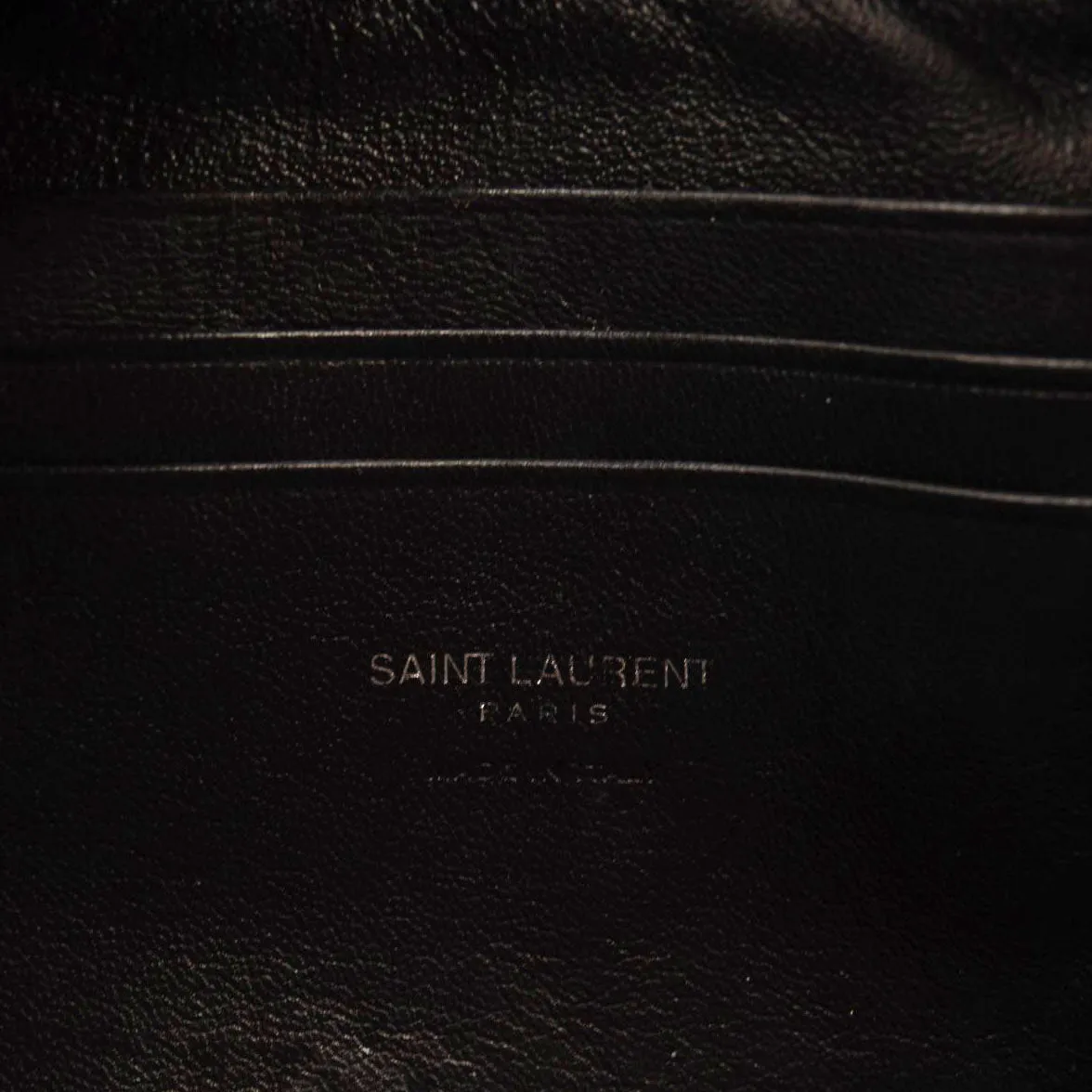 NEW SAINT LAURENT Grain De Poudre Matelasse Monogram Mini Lou Camera Bag Black