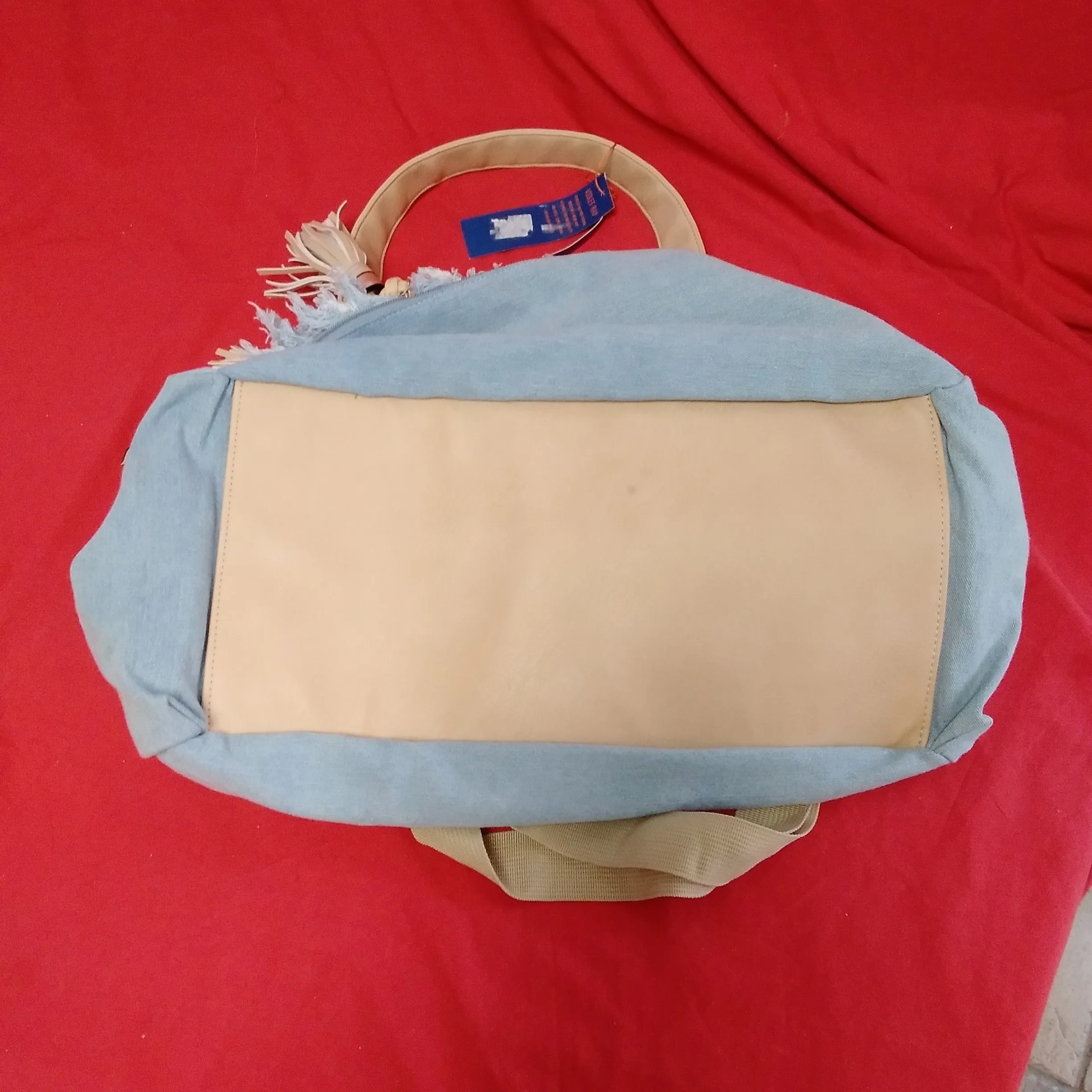 NWT - Violet Ray Denim Duffle/Travel Bag