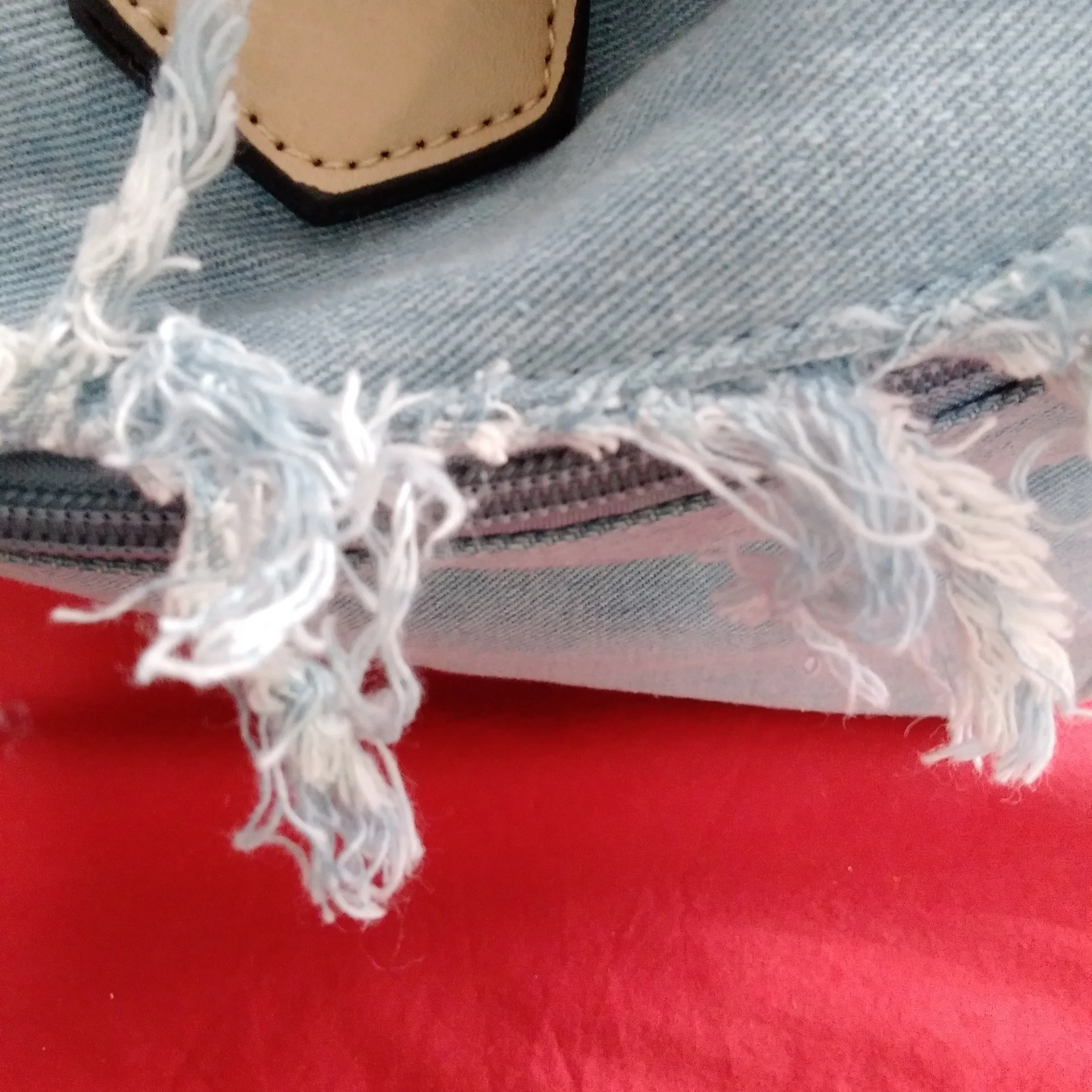 NWT - Violet Ray Denim Duffle/Travel Bag
