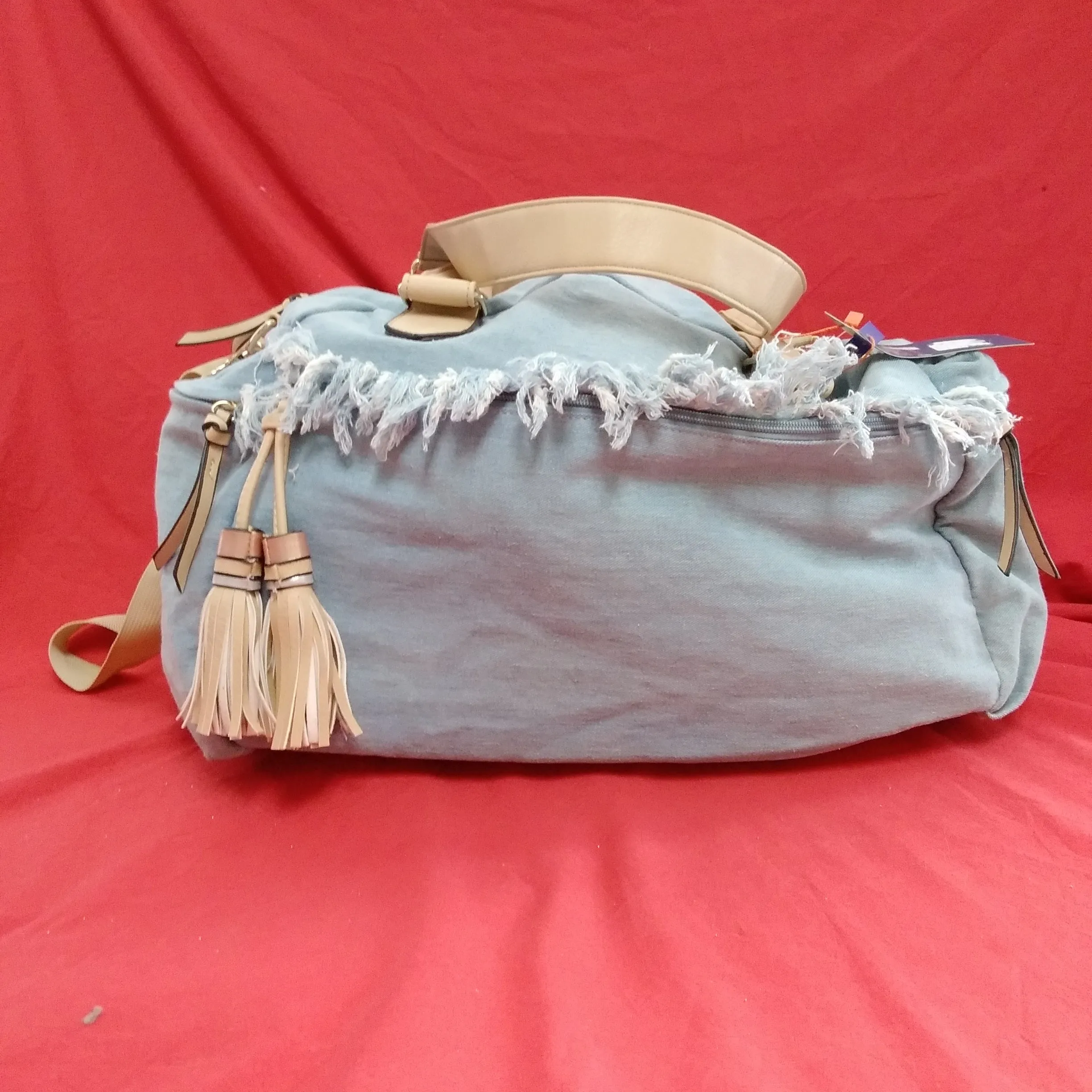 NWT - Violet Ray Denim Duffle/Travel Bag