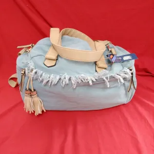 NWT - Violet Ray Denim Duffle/Travel Bag
