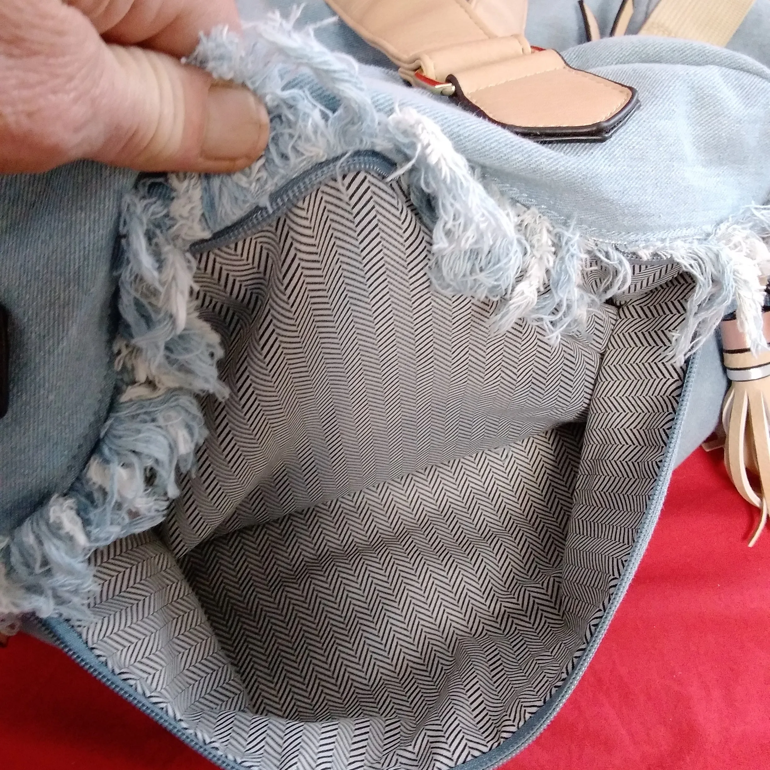 NWT - Violet Ray Denim Duffle/Travel Bag