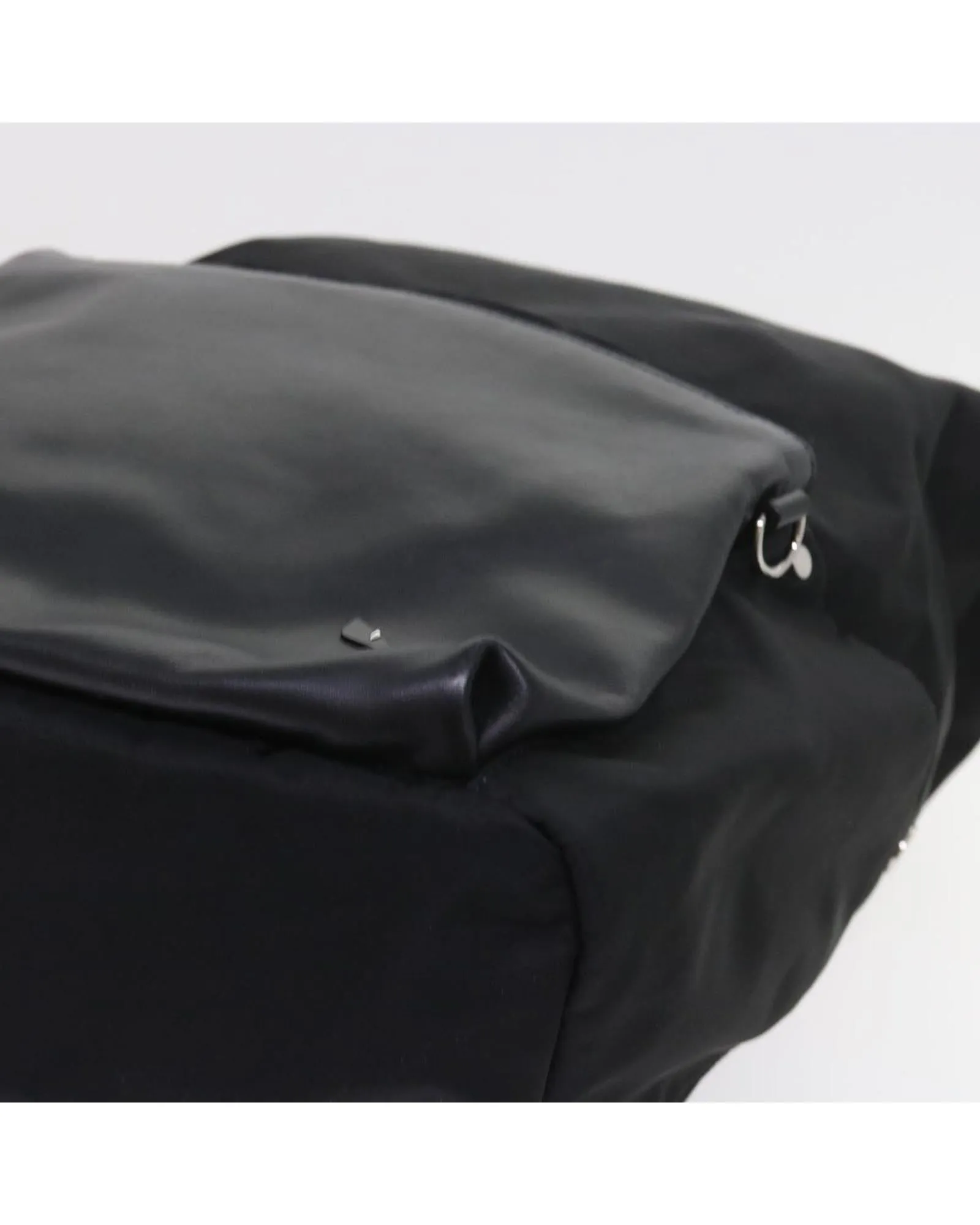 Nylon Leather Backpack