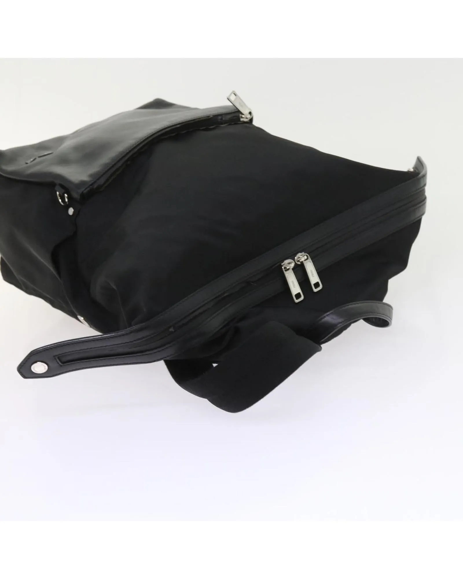 Nylon Leather Backpack