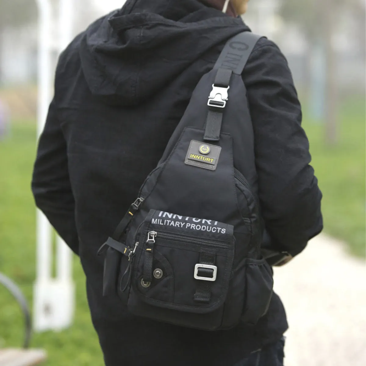 Nylon Shoulder Cross Body Bag