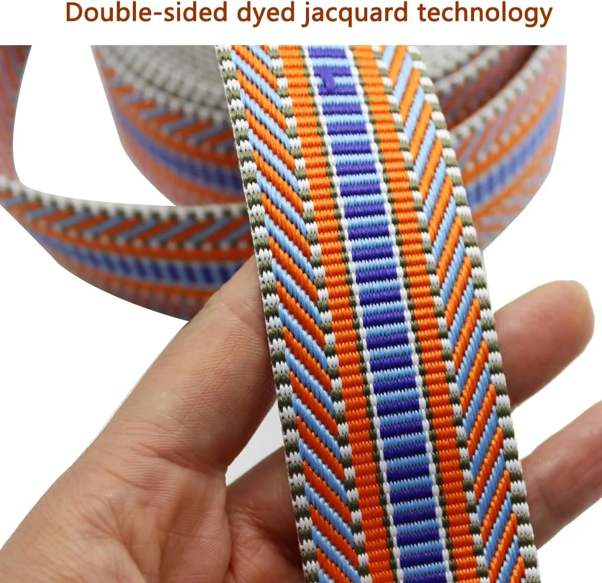 Nylon Webbing 1.5 inch -6 Yards Jacquard Nylon Strap for Bags,Bag Straps Replacement Crossbody,Shoulder Straps