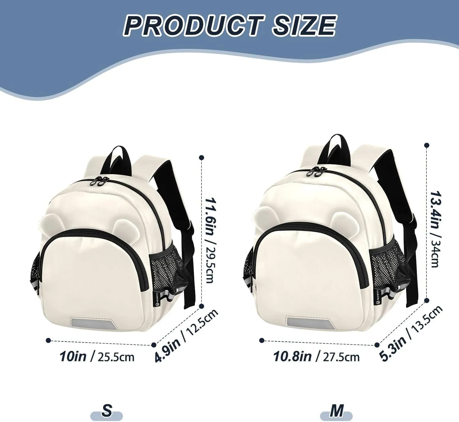 ODAWA Toddler Leash Backpacks Old Lace Kids Backpack, Toddler Schoolbags for Boys and Girls