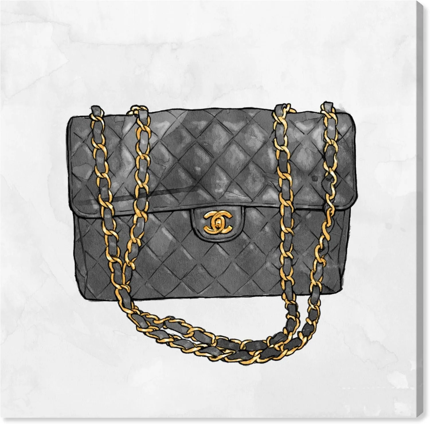 Oliver Gal ''Everything But My bag" Canvas Art, 16" x 16"