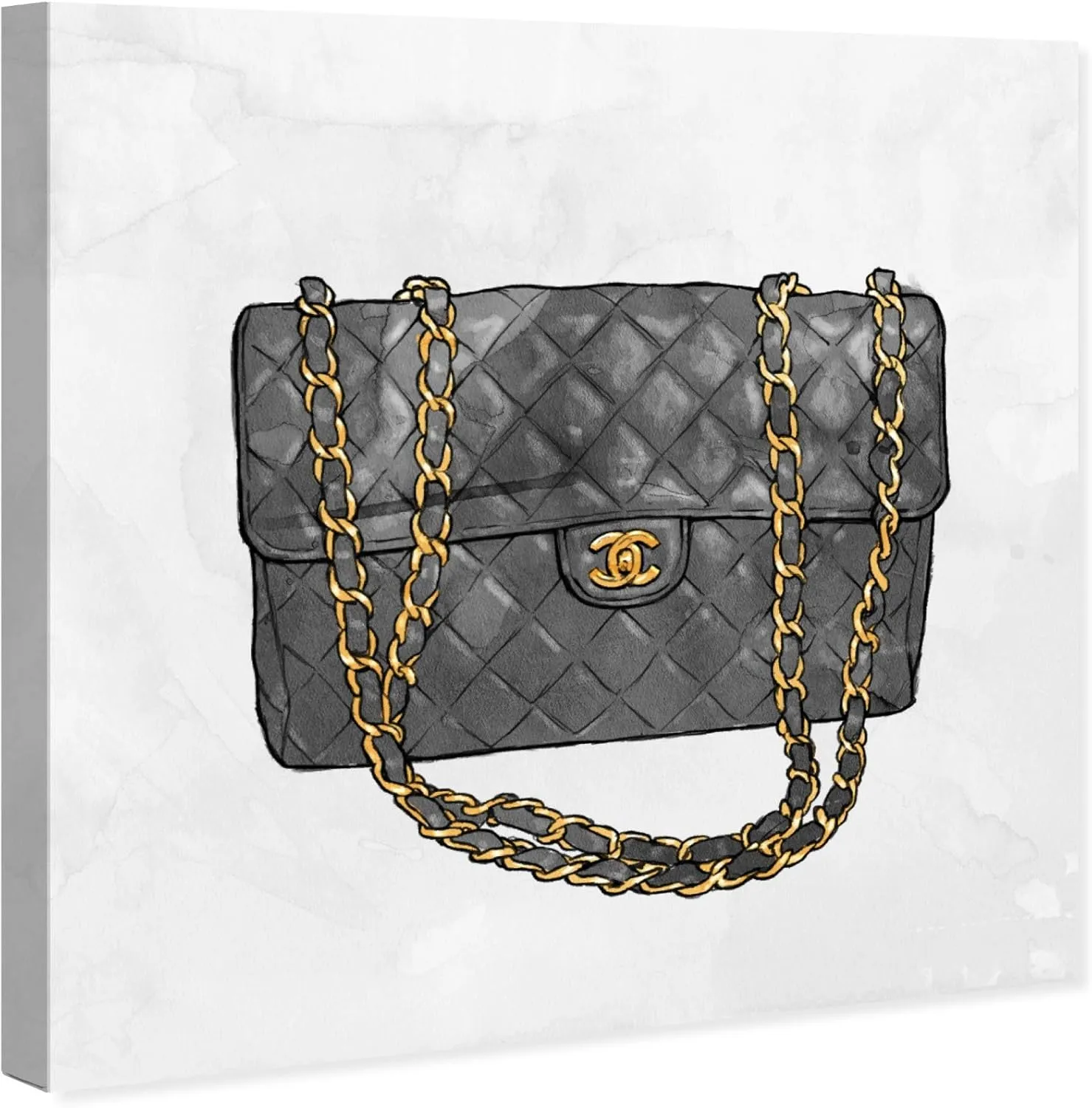 Oliver Gal ''Everything But My bag" Canvas Art, 16" x 16"