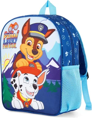 Paw Patrol Backpack for Kids Toddler Backpack Girls Boys Chase Marshall Kids Rucksack Nursery Preschool Travel Holiday (Blue)