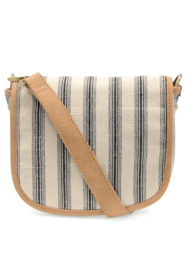 Pencil Stripe Saddle Bag