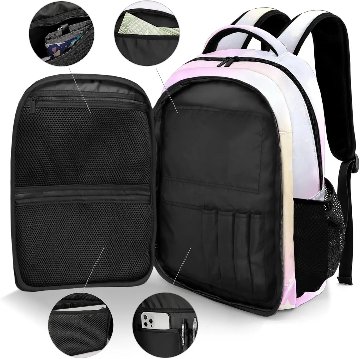 Personalized Bass Guitar Saxophone Piano Music Team Backpack Casual Bag Daypack Laptop Bag for Family Party Gift
